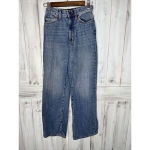 Womens BDG Urban Outfitters High Rise Baggy Vintage Retro Straight Leg‎ Jeans 25